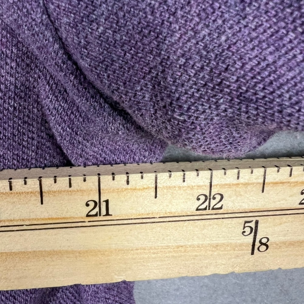 Vintage Polo Ralph Lauren Men Large Purple Solid Pique Polo Shirt Pony Logo Y2K - Picture 6 of 7